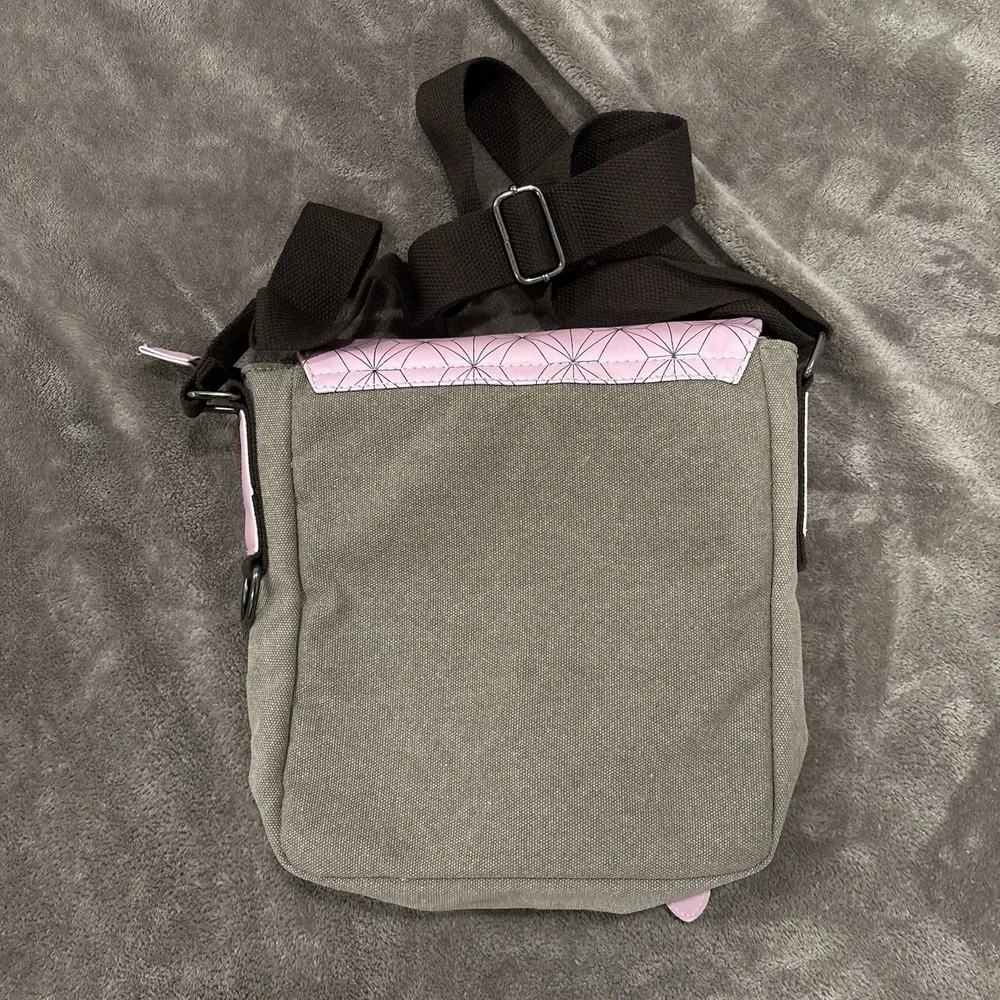 Demon Slayer Kimetsu no Yaiba Long Strap canvas Shoulder Messenger Bag Satchel